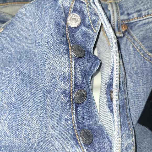 Levi's 501 Straight Leg Button Fly Denim Jeans - 38 x 29 - Picture 3 of 5